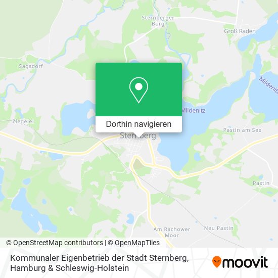 Kommunaler Eigenbetrieb der Stadt Sternberg Karte