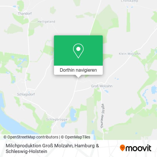 Milchproduktion Groß Molzahn Karte