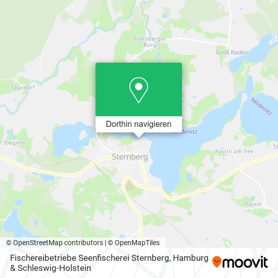 Fischereibetriebe Seenfischerei Sternberg Karte
