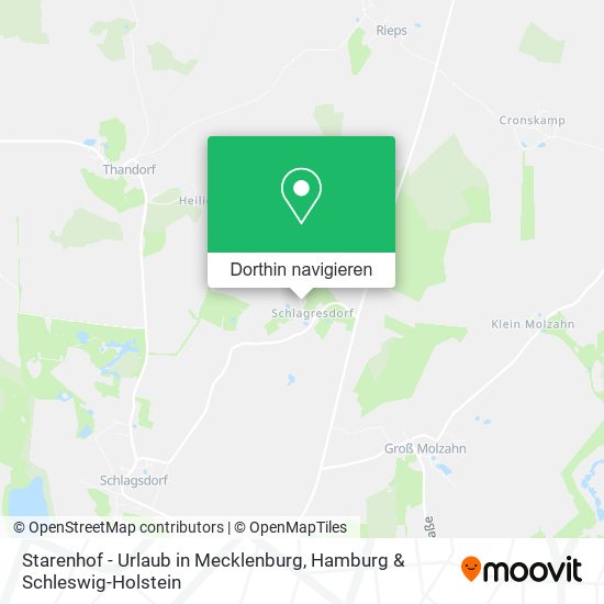 Starenhof - Urlaub in Mecklenburg Karte