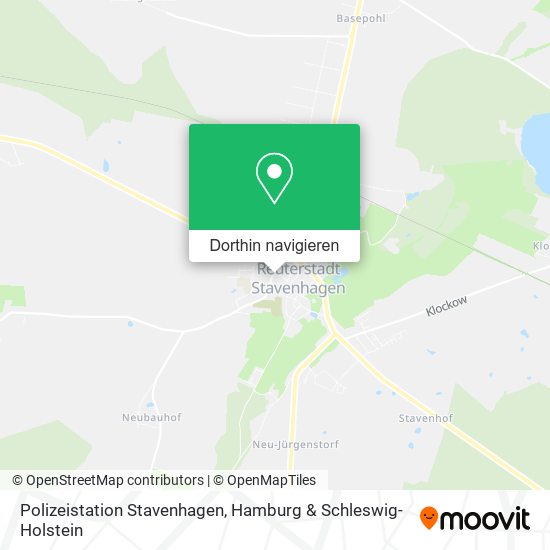 Polizeistation Stavenhagen Karte