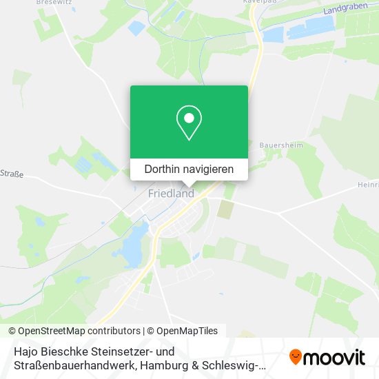 Hajo Bieschke Steinsetzer- und Straßenbauerhandwerk Karte