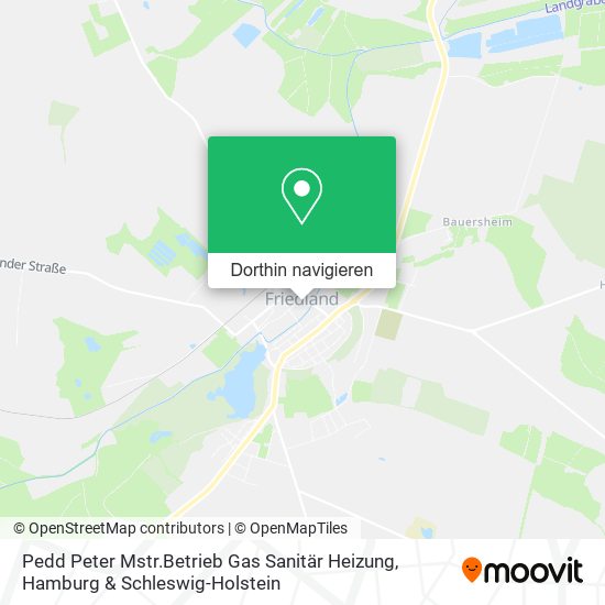Pedd Peter Mstr.Betrieb Gas Sanitär Heizung Karte
