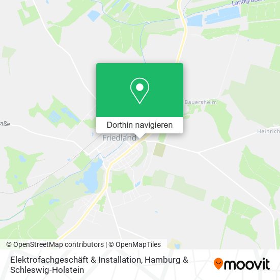 Elektrofachgeschäft & Installation Karte