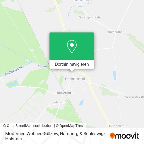 Modernes Wohnen-Gülzow Karte