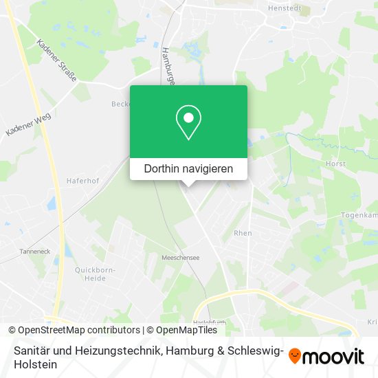 Sanitär und Heizungstechnik Karte