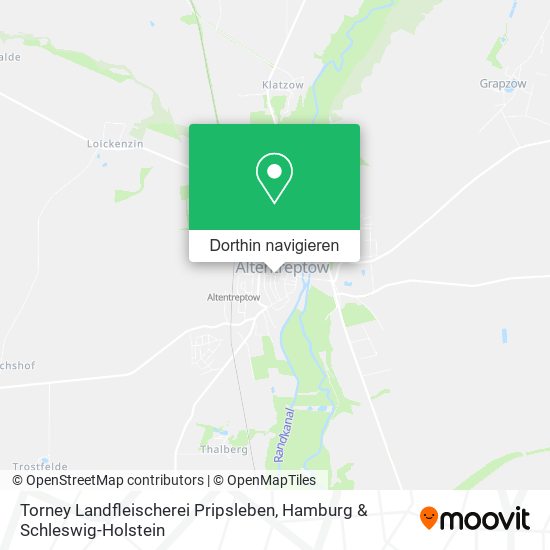 Torney Landfleischerei Pripsleben Karte