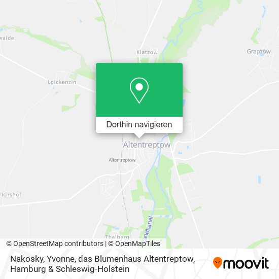 Nakosky, Yvonne, das Blumenhaus Altentreptow Karte