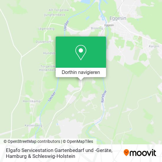 Elgafo Servicestation Gartenbedarf und -Geräte Karte