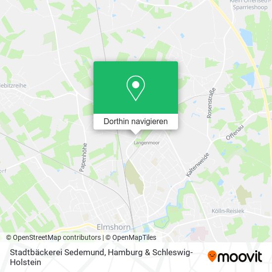 Stadtbäckerei Sedemund Karte
