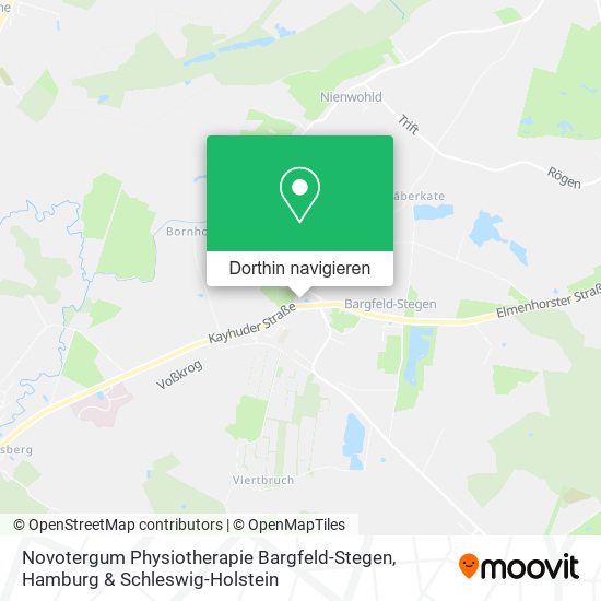 Novotergum Physiotherapie Bargfeld-Stegen Karte