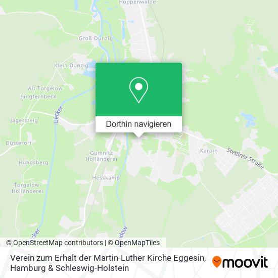 Verein zum Erhalt der Martin-Luther Kirche Eggesin Karte