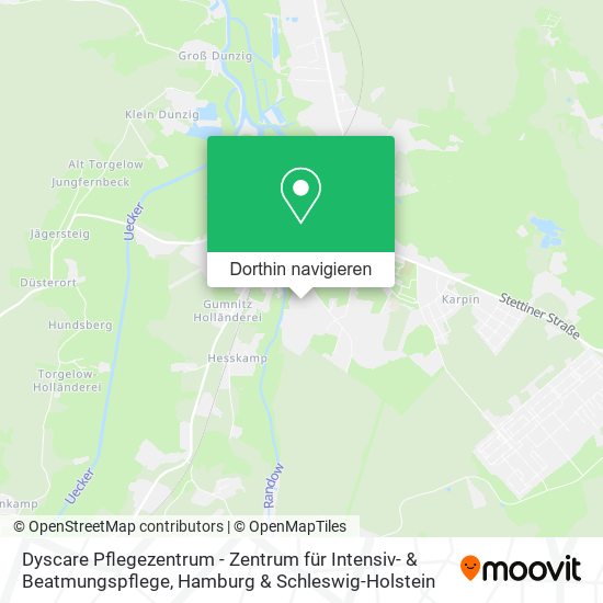 Dyscare Pflegezentrum - Zentrum für Intensiv- & Beatmungspflege Karte