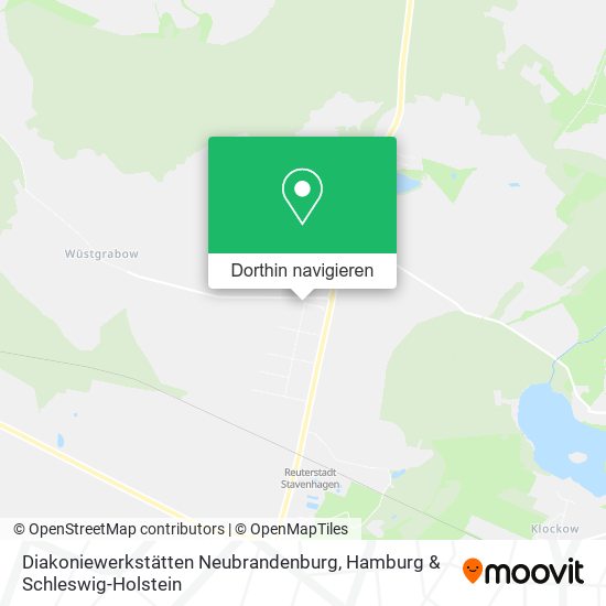 Diakoniewerkstätten Neubrandenburg Karte