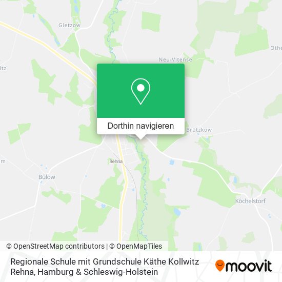 Regionale Schule mit Grundschule Käthe Kollwitz Rehna Karte