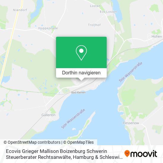 Ecovis Grieger Mallison Boizenburg Schwerin Steuerberater Rechtsanwälte Karte