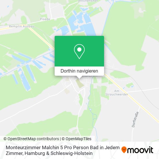 Monteurzimmer Malchin 5 Pro Person Bad in Jedem Zimmer Karte