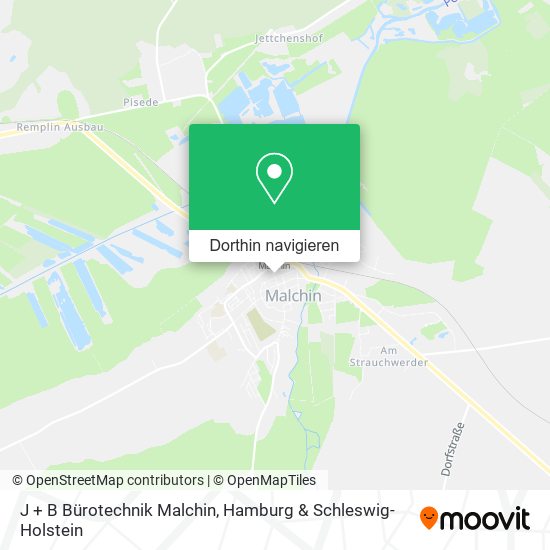 J + B Bürotechnik Malchin Karte