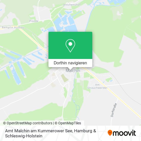 Amt Malchin am Kummerower See Karte