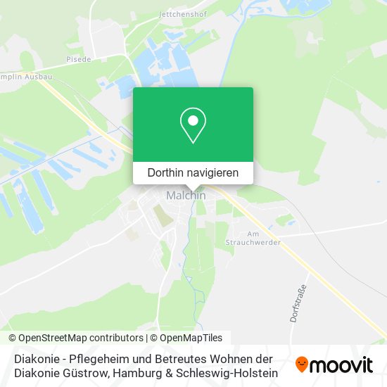 Diakonie - Pflegeheim und Betreutes Wohnen der Diakonie Güstrow Karte
