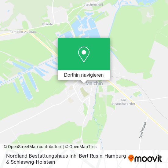 Nordland Bestattungshaus Inh. Bert Rusin Karte