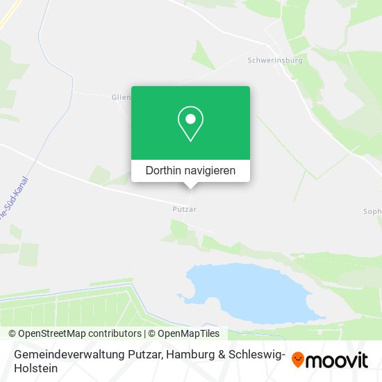 Gemeindeverwaltung Putzar Karte