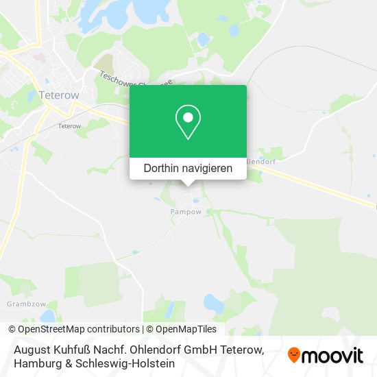 August Kuhfuß Nachf. Ohlendorf GmbH Teterow Karte