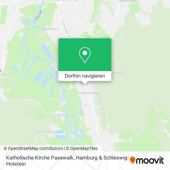 Katholische Kirche Pasewalk Karte