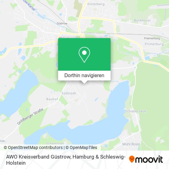 AWO Kreisverband Güstrow Karte