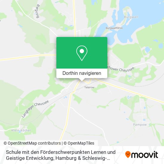 Schule mit den Förderschwerpunkten Lernen und Geistige Entwicklung Karte