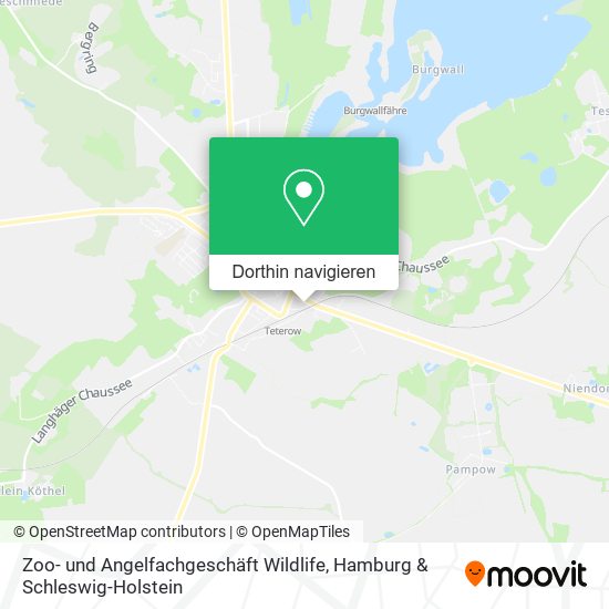 Zoo- und Angelfachgeschäft Wildlife Karte