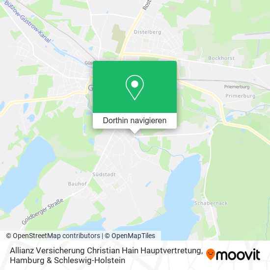 Allianz Versicherung Christian Hain Hauptvertretung Karte