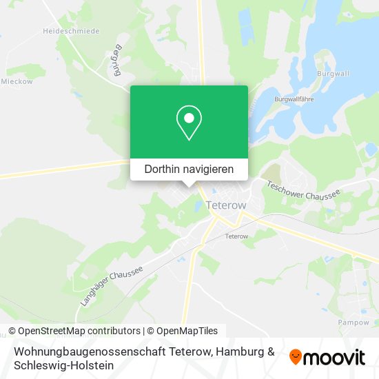 Wohnungbaugenossenschaft Teterow Karte