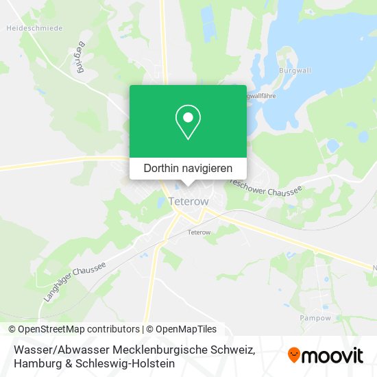 Wasser / Abwasser Mecklenburgische Schweiz Karte