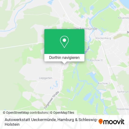 Autowerkstatt Ueckermünde Karte