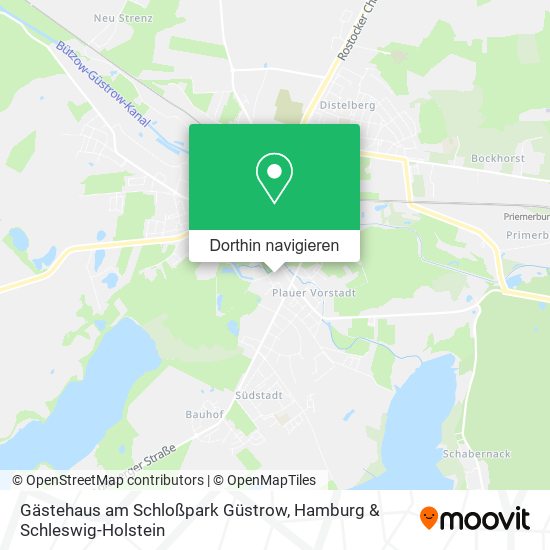 Gästehaus am Schloßpark Güstrow Karte