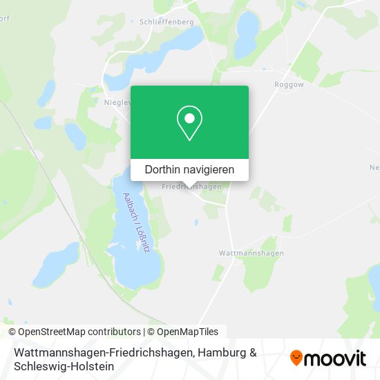 Wattmannshagen-Friedrichshagen Karte
