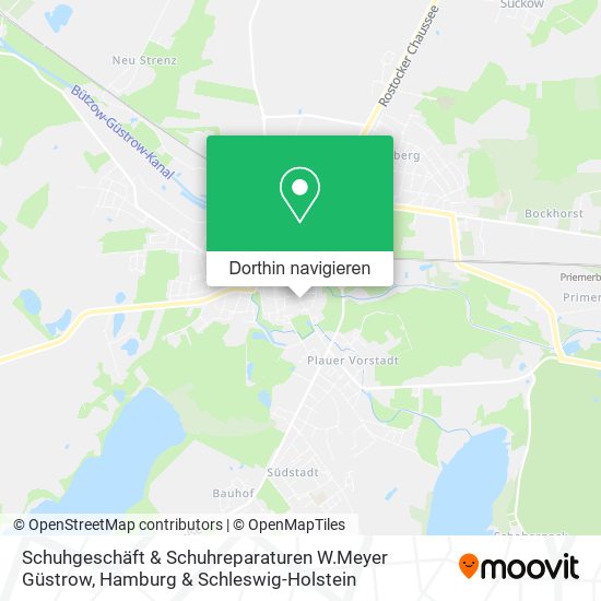 Schuhgeschäft & Schuhreparaturen W.Meyer Güstrow Karte
