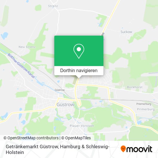 Getränkemarkt Güstrow Karte