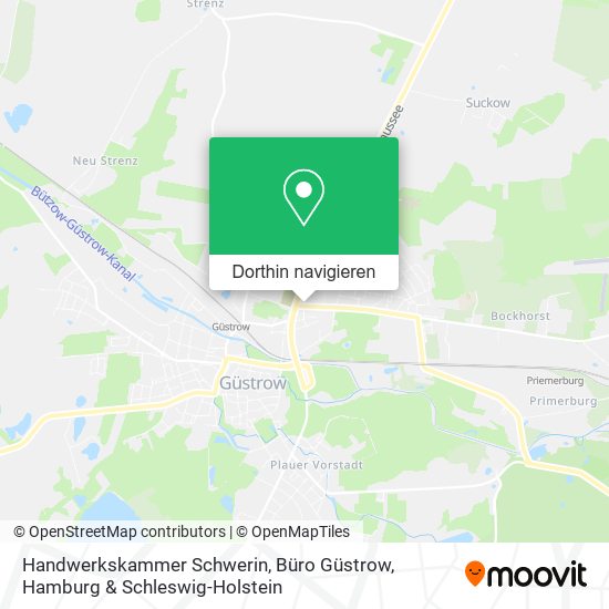 Handwerkskammer Schwerin, Büro Güstrow Karte