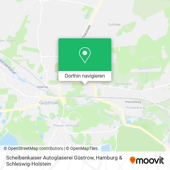 Scheibenkaiser Autoglaserei Güstrow Karte