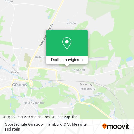 Sportschule Güstrow Karte