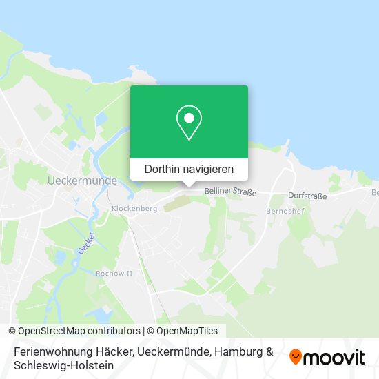 Ferienwohnung Häcker, Ueckermünde Karte