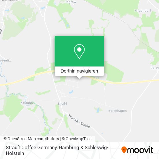 Strauß Coffee Germany Karte