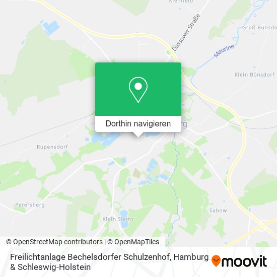 Freilichtanlage Bechelsdorfer Schulzenhof Karte