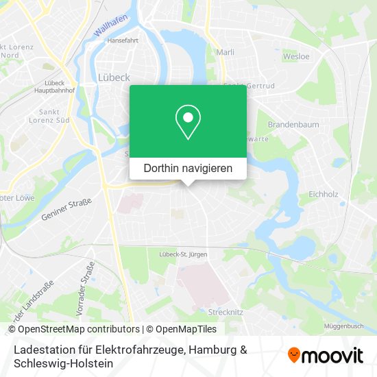 Ladestation für Elektrofahrzeuge Karte
