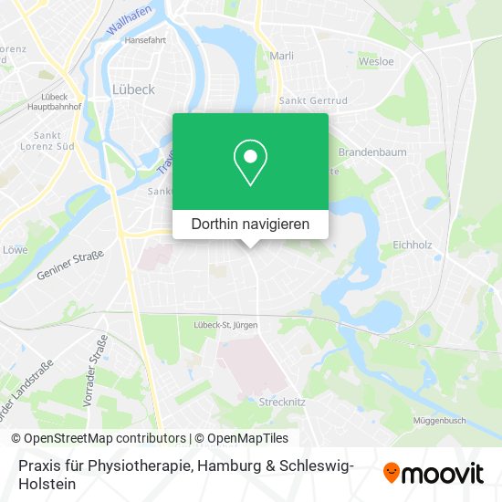 Praxis für Physiotherapie Karte