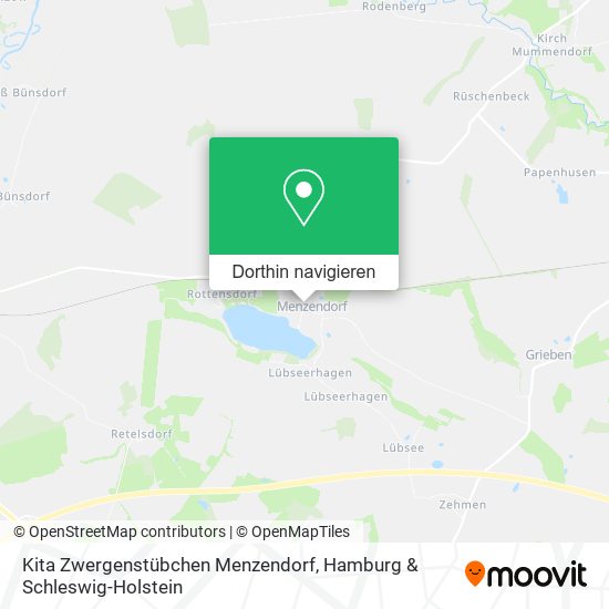 Kita Zwergenstübchen Menzendorf Karte