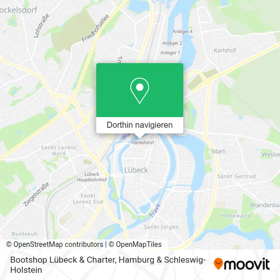 Bootshop Lübeck & Charter Karte
