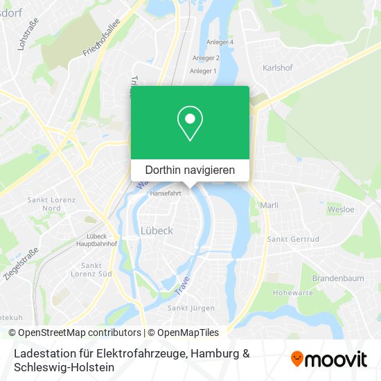 Ladestation für Elektrofahrzeuge Karte